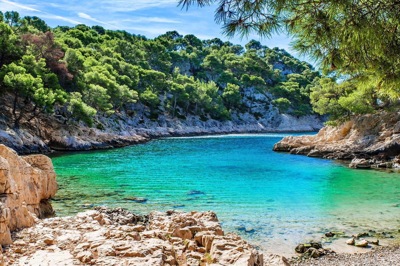 Calanques National Park near Marseille - Craggy Limestone Coastline in ...