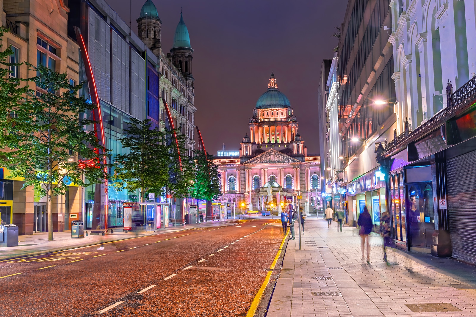 Belfast City At Night Ai Www tinytilemosaics