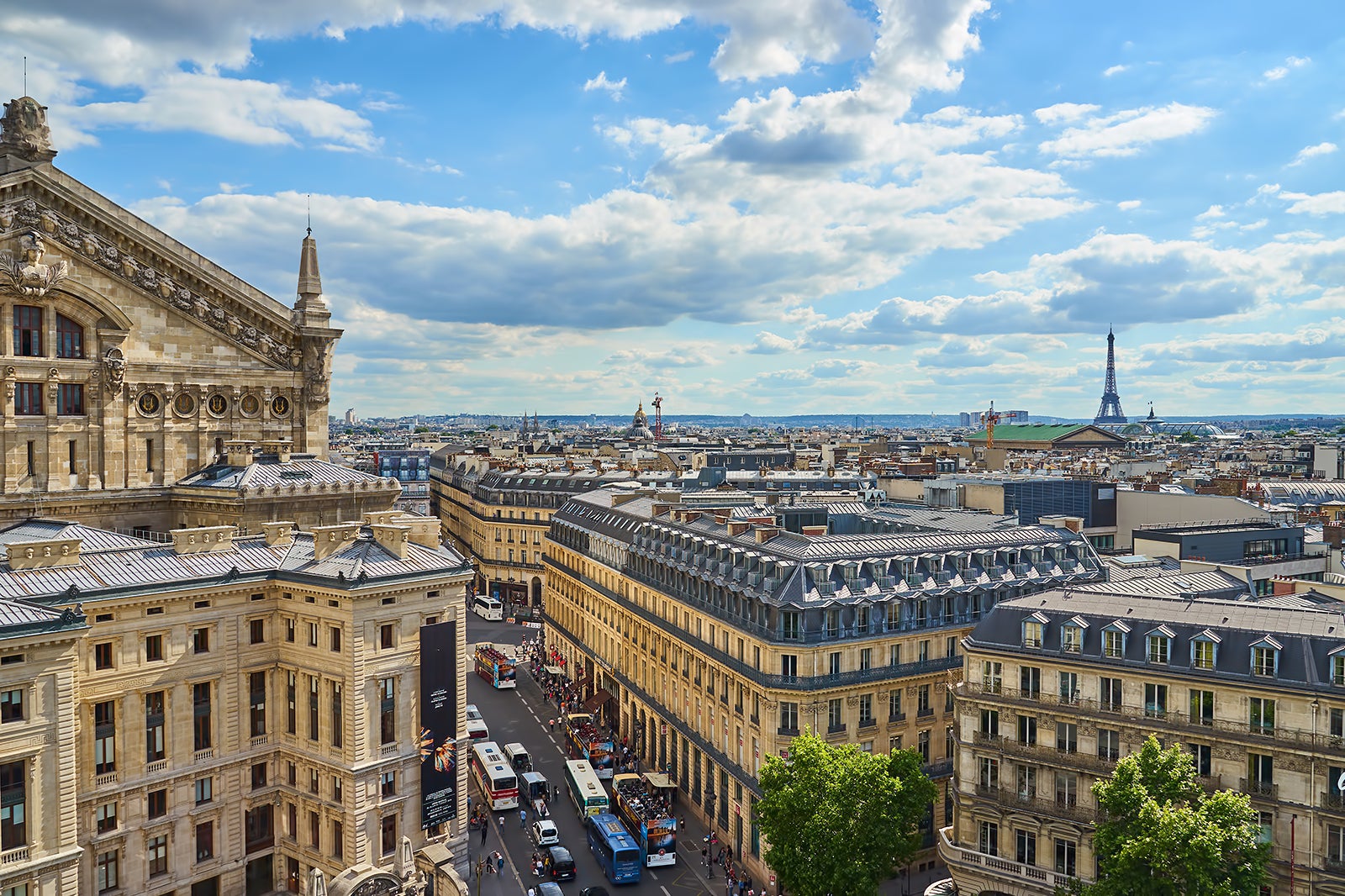 Galeries Lafayette Rooftop Terrace: A view over Paris