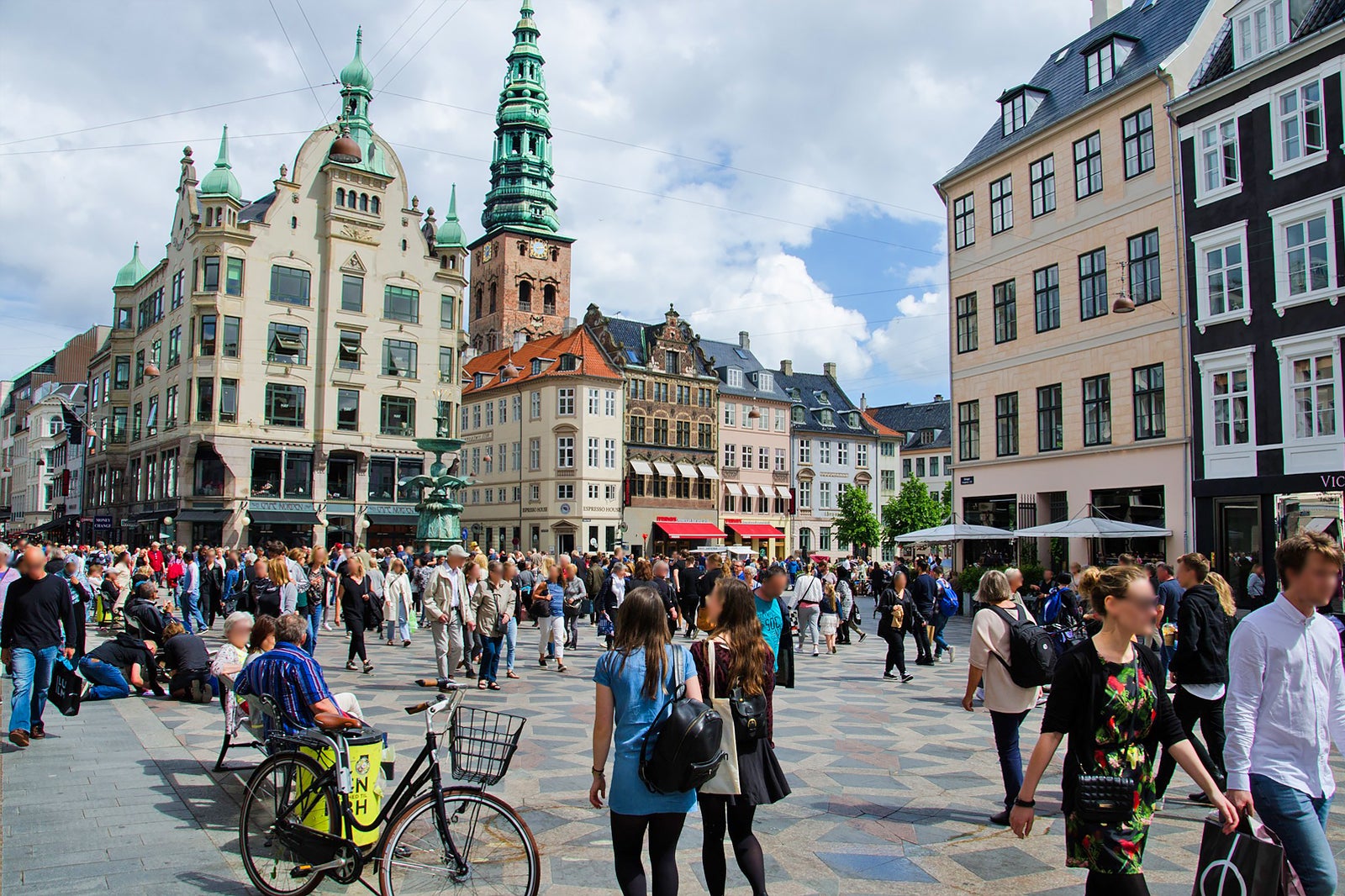 Louis Vuitton brand shop in Copenhagen, Denmark Stock Photo