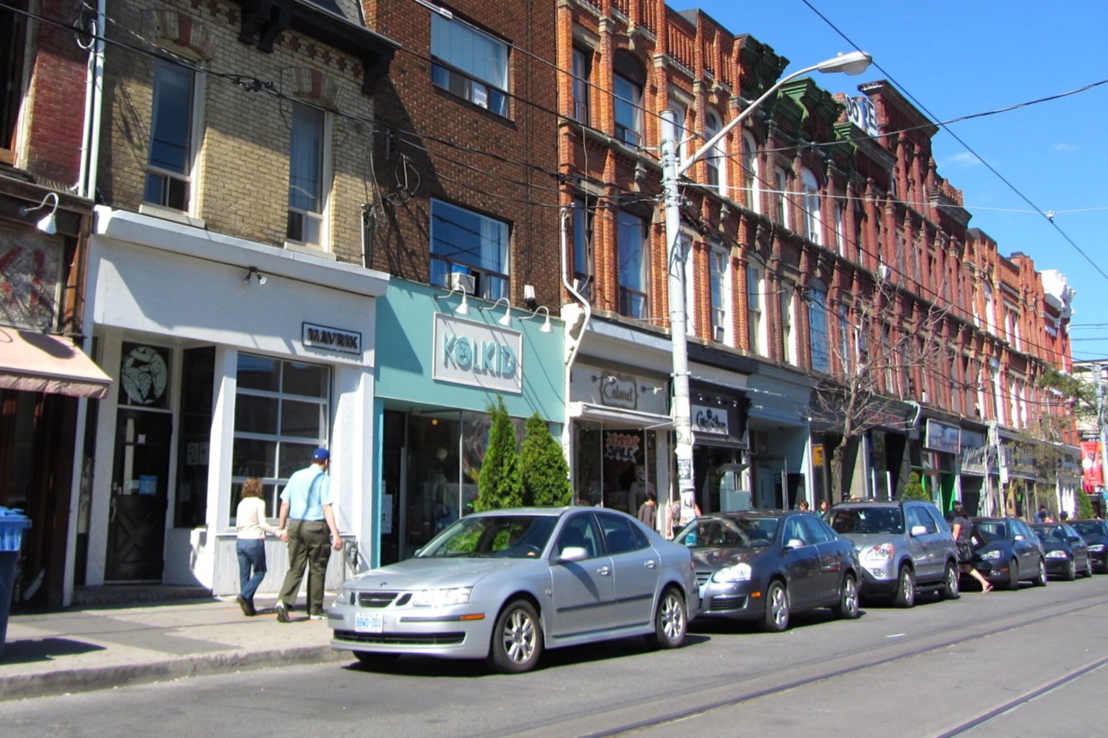 Queen Street West, in the Fashion District, of Toronto, Ontario