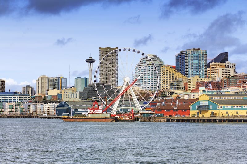 Seattle Wheel Ride Seattle Great Wheel in Seattle - See the Sights From This Soaring ...