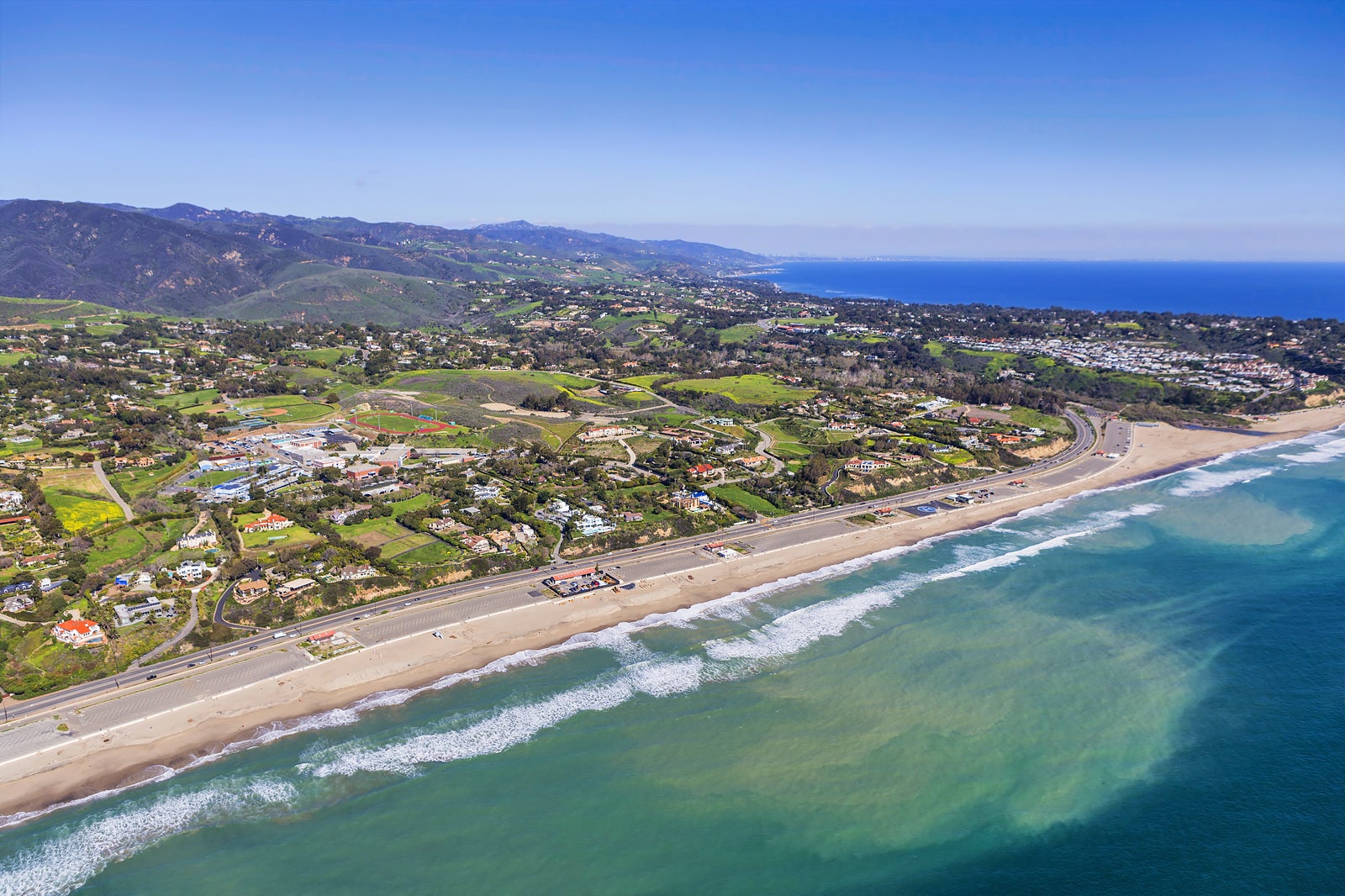 Zuma Beach in Malibu, One of the Largest and Most Popular Beaches