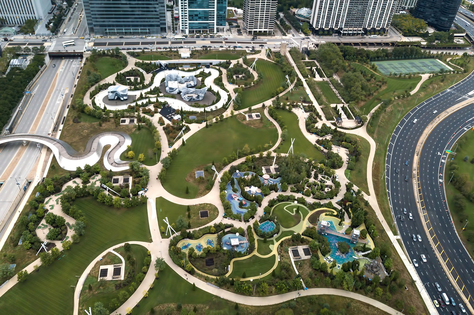 Maggie Daley Park in Chicago Skate, Climb, or Blade Your Way Through