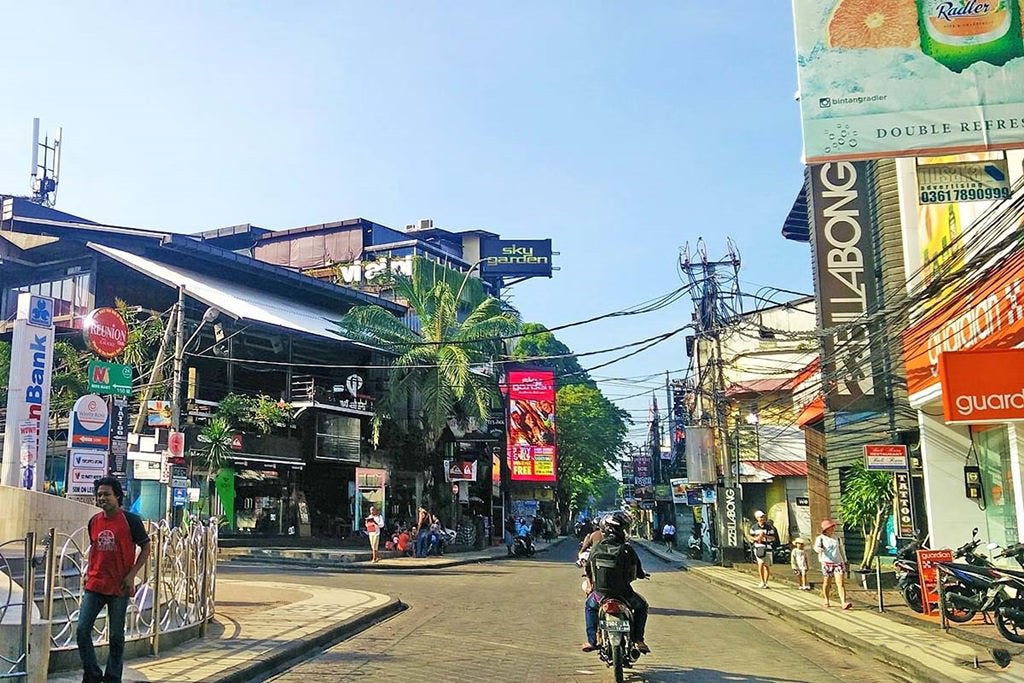 Jalan Legian In Bali Nightlife Hub And Shopping Street In