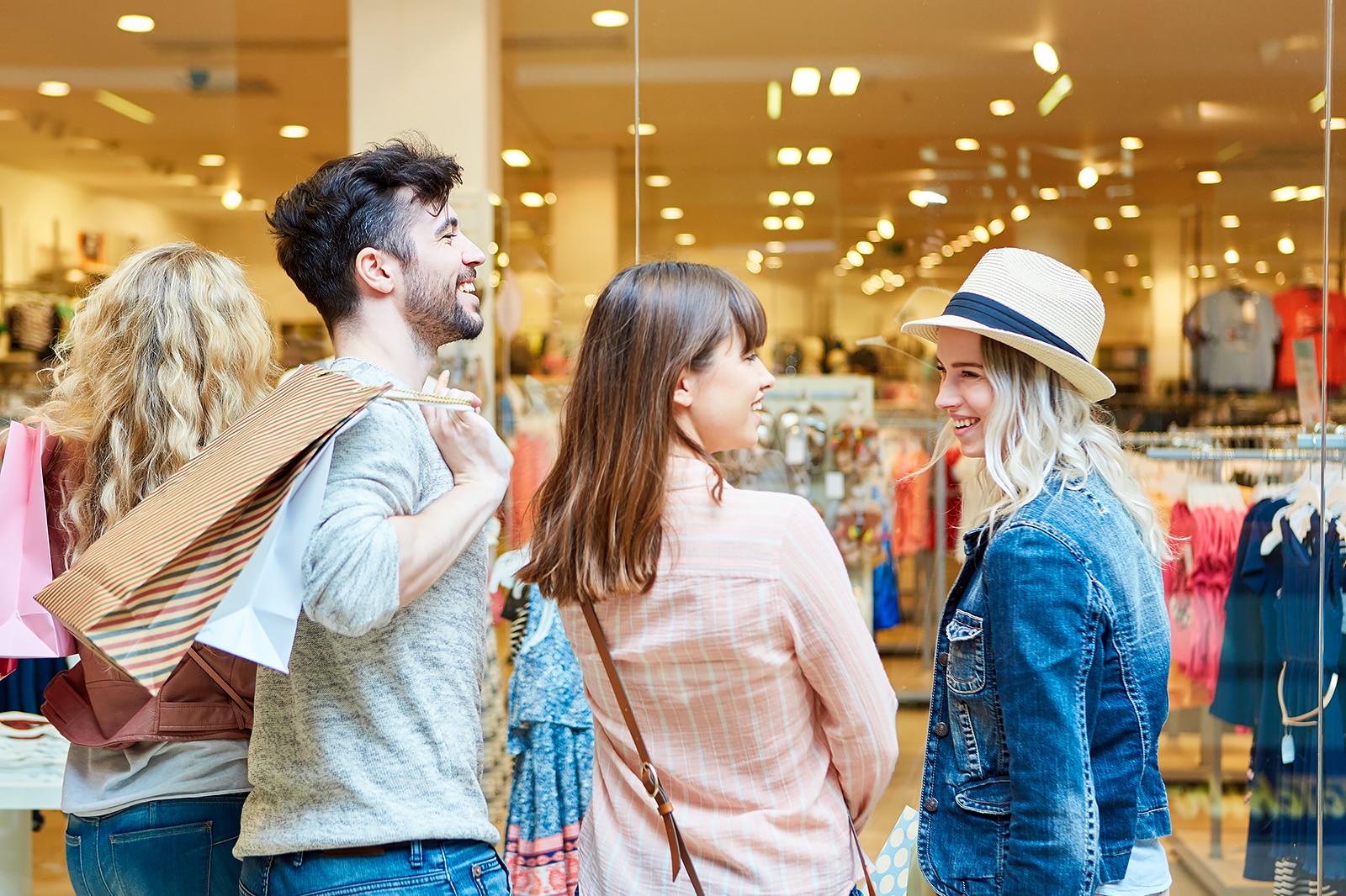 people shopping