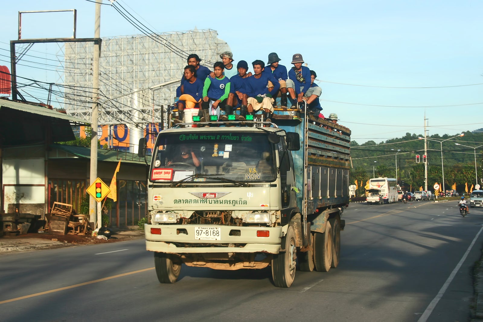 Overloaded ?, A not uncommon sight in Thailand.A very well …