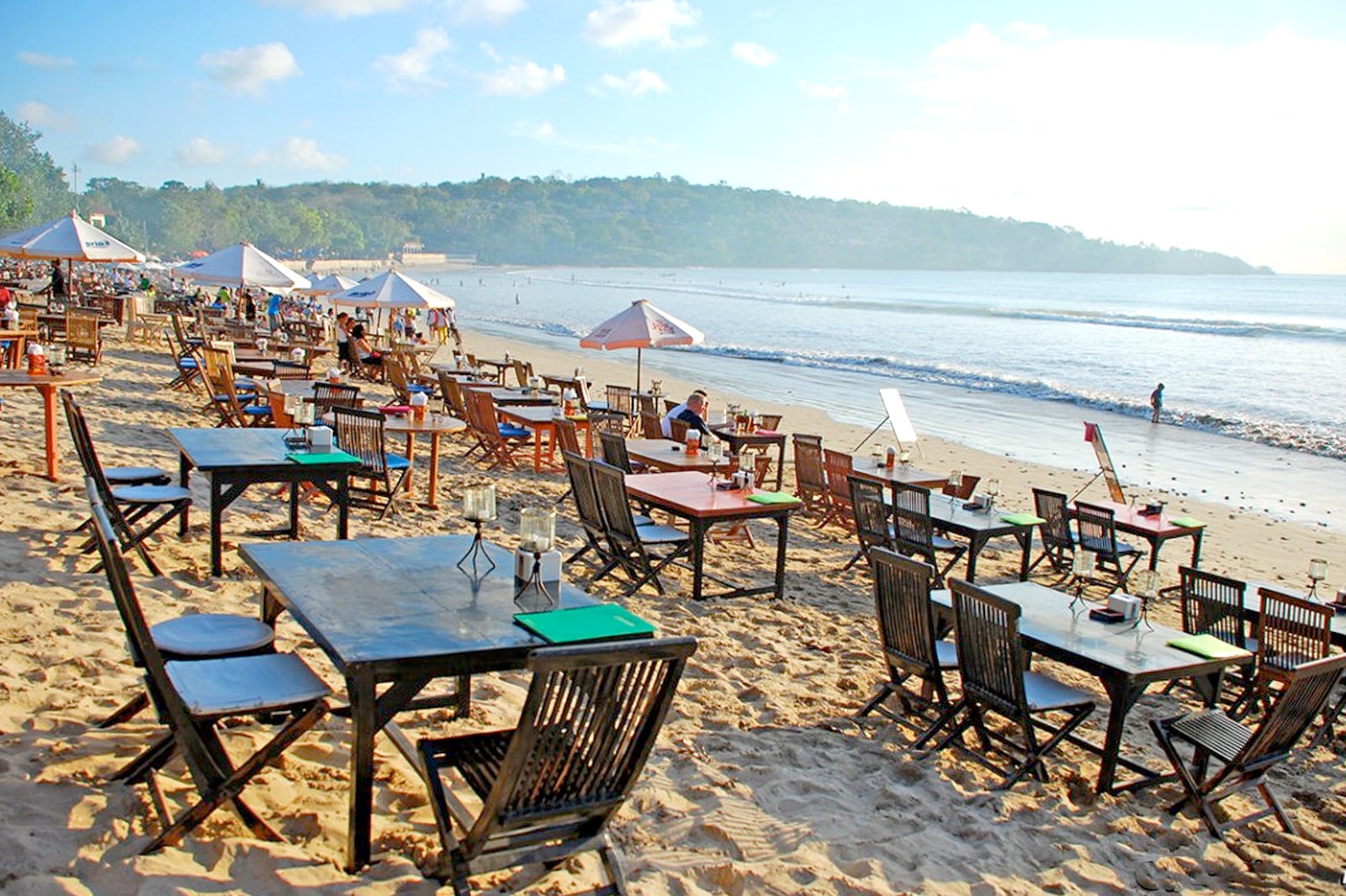 Jimbaran Seafood Cafes Sunset And Seafood At Jimbaran Bay In Bali