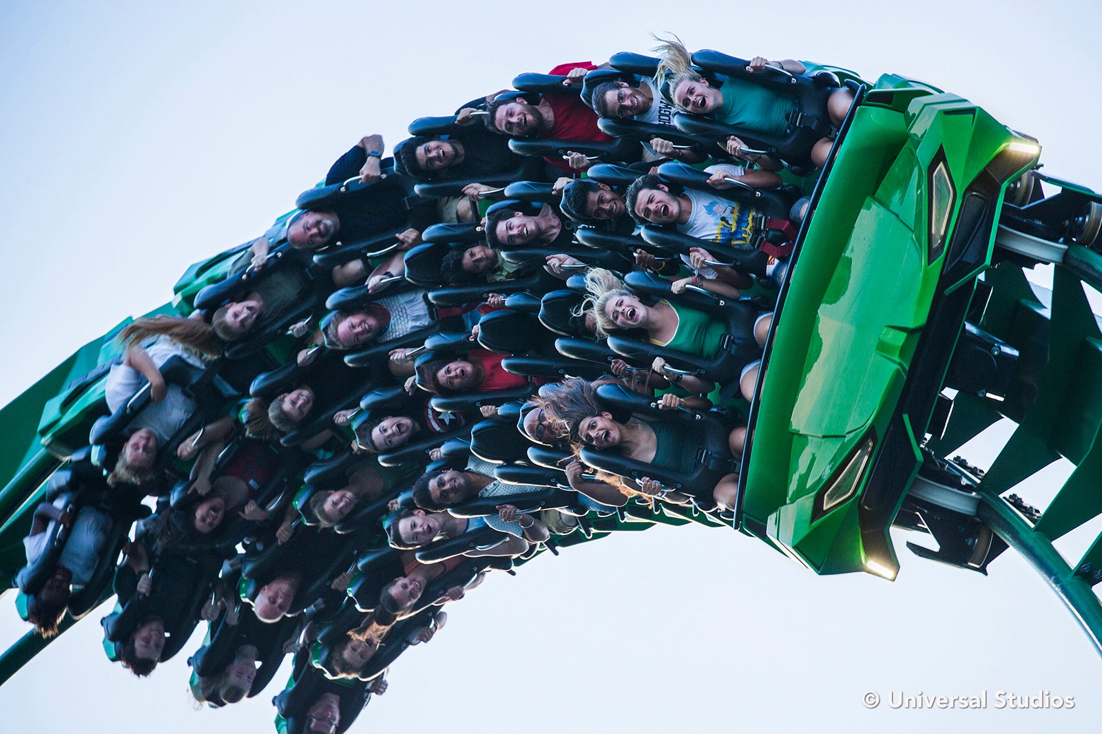 hulk roller coaster night