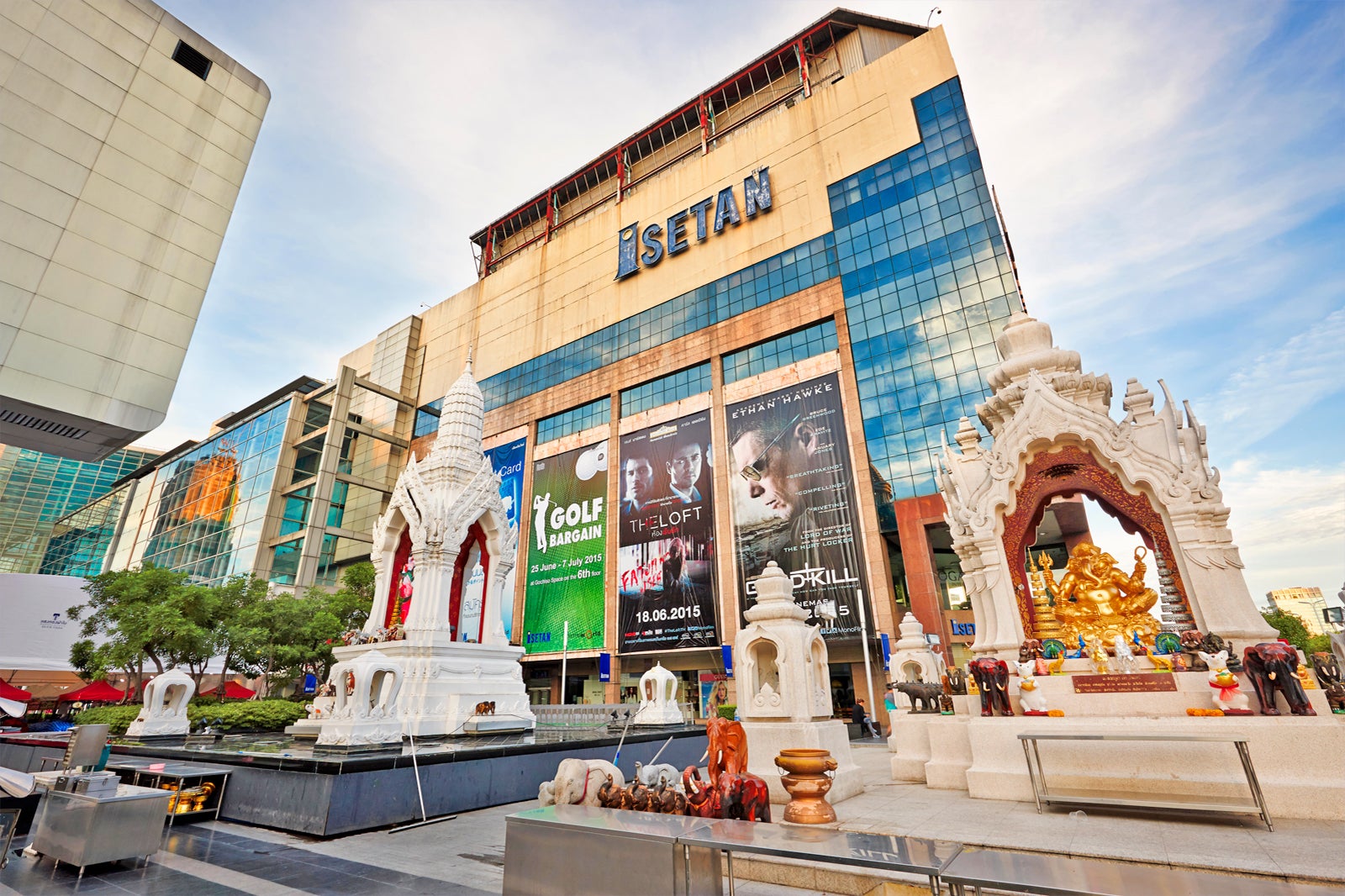 Ganesha Shrine In Bangkok A Landmark For Luck And Success In Front Of