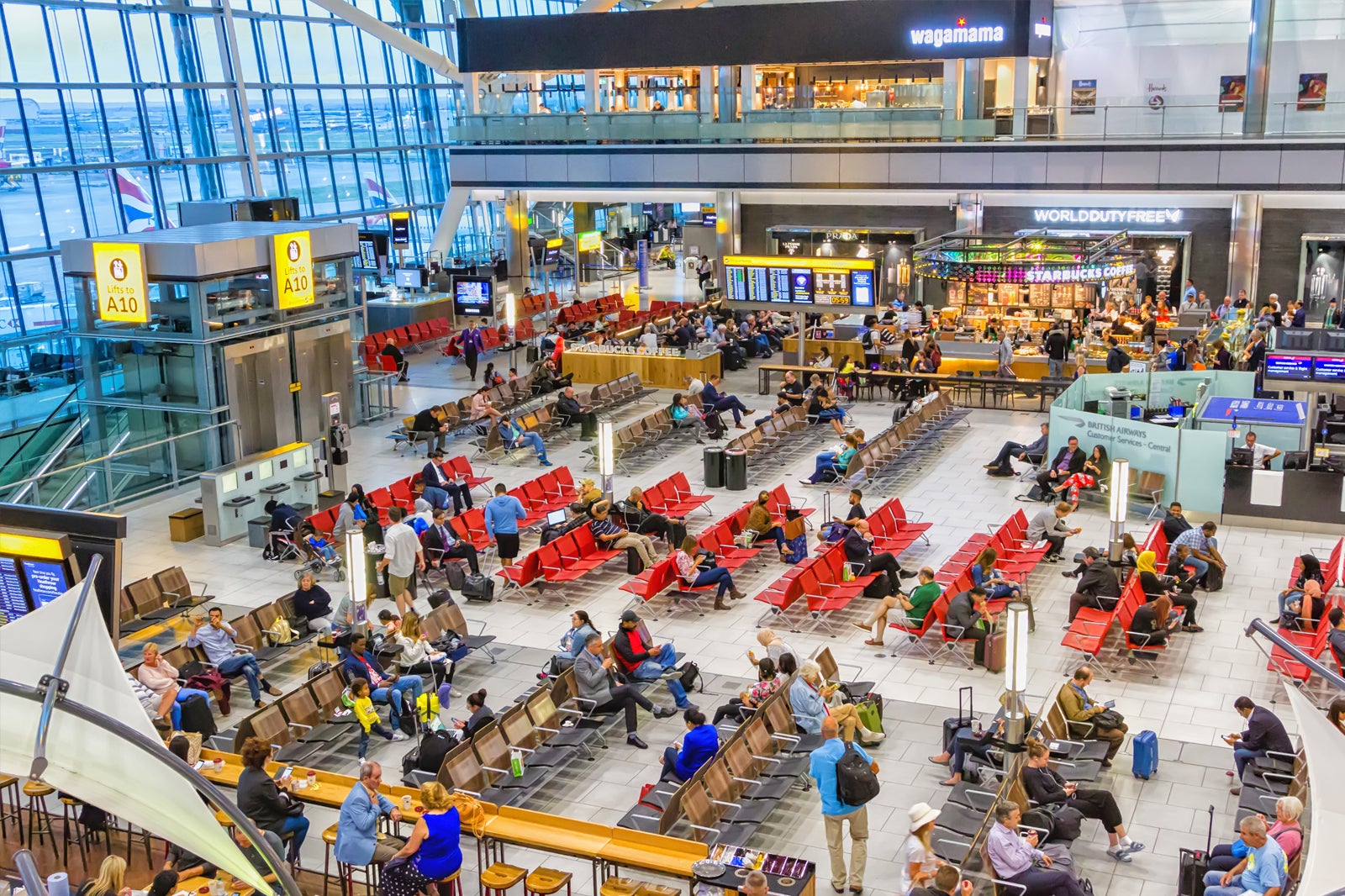 travelling through london heathrow