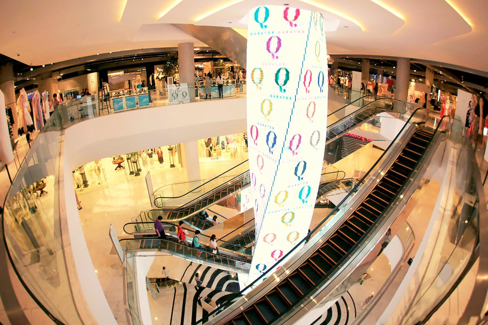 The Emquartier Department Store in Bangkok, Thailand. The place is