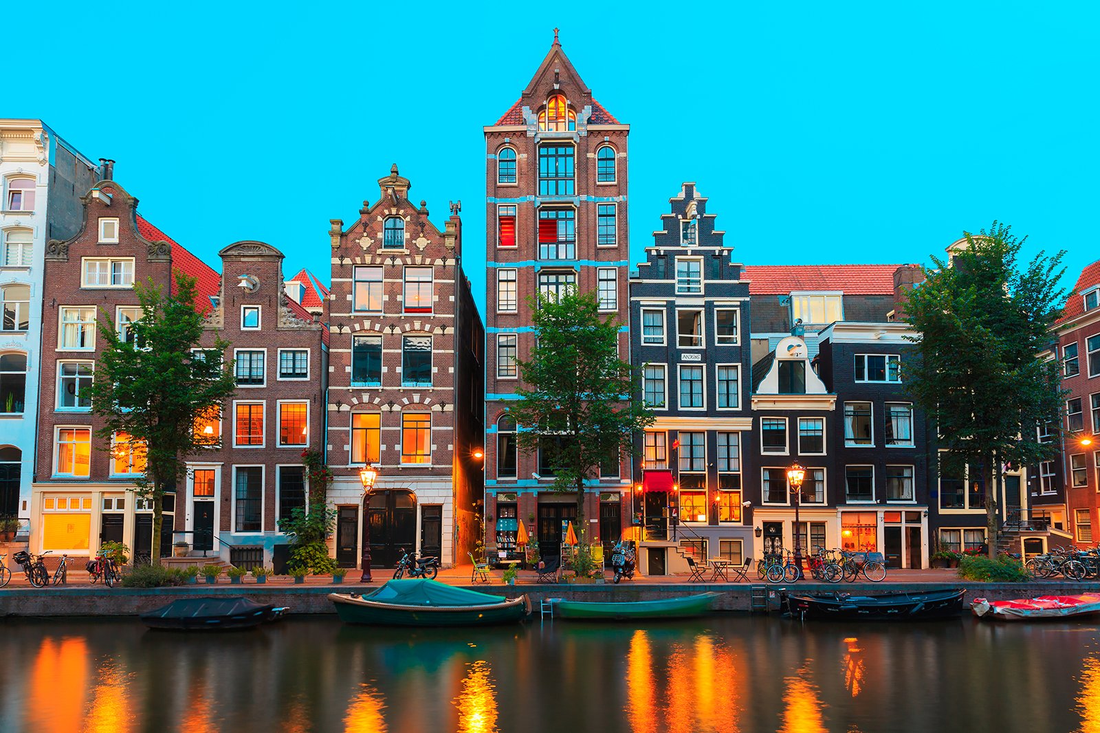 Amsterdam Canal Necklace Gold Plated