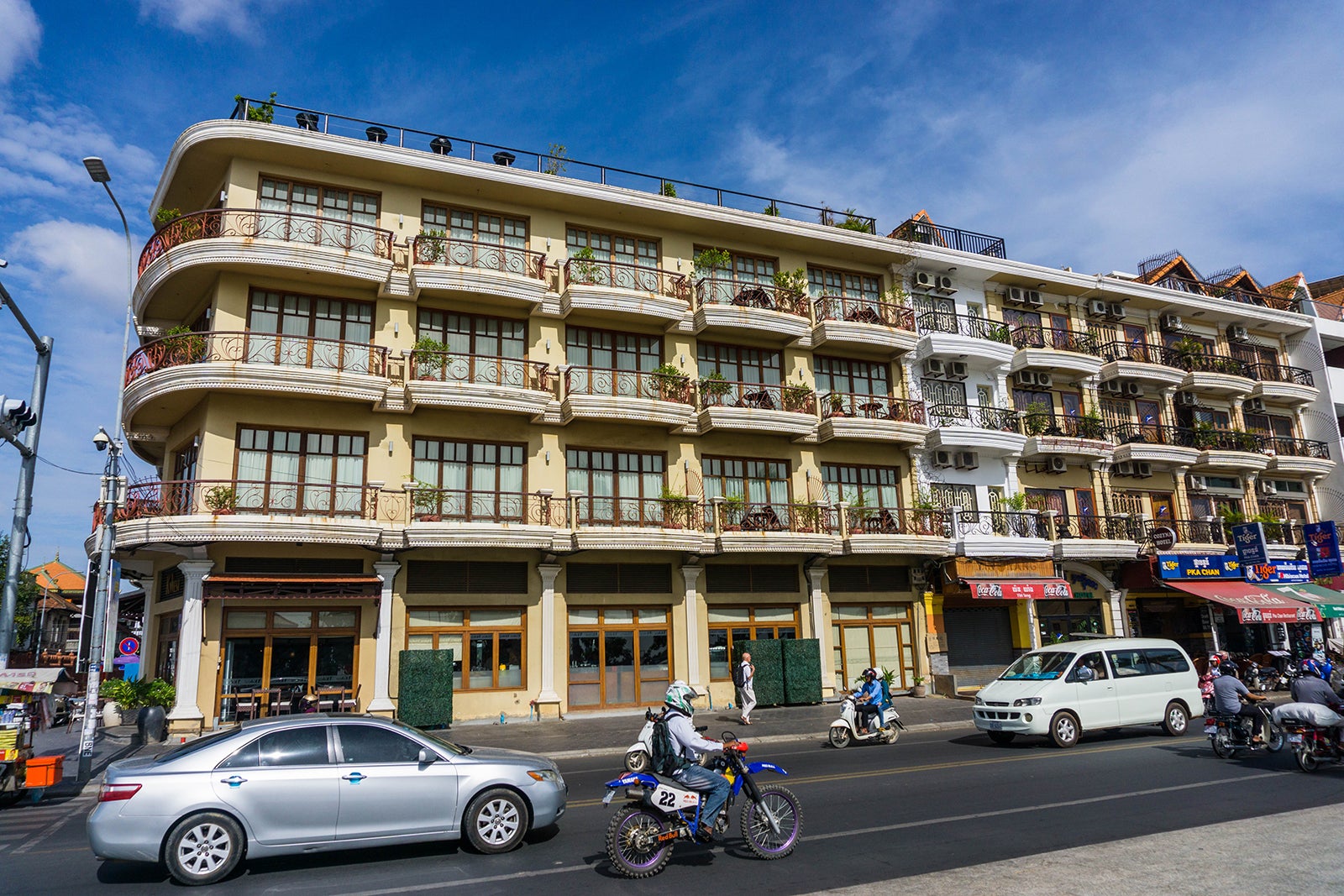 Sisowath Quay In Phnom Penh Riverside Dining And Shopping Street