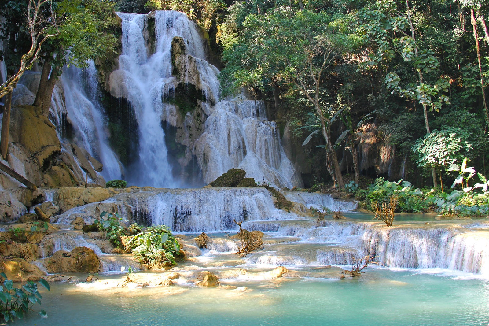 Luan Prabang Laos Tat Kuang Si Waterfall