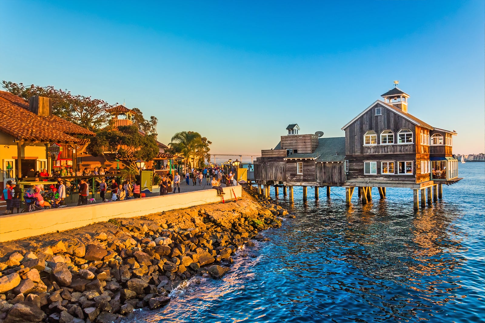 Seaport Village Is A Waterfront Stretch Of Shops In Southern