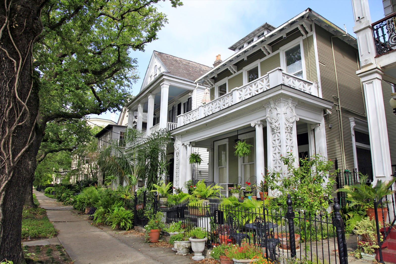 Garden District in New Orleans Picturesque Neighbourhood with