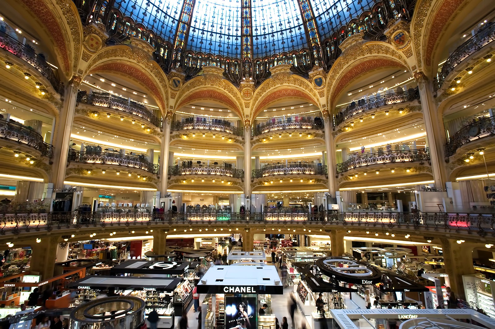 The Rooftop at the Galeries Lafayette Department Store with the