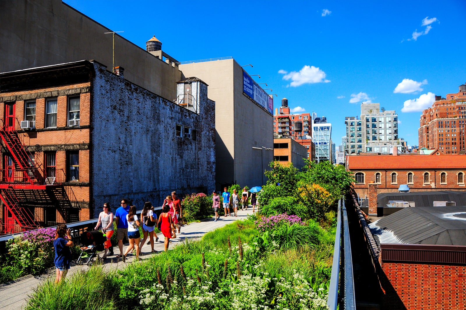 The High Line in New York - An Urban Elevated Park Overlooking