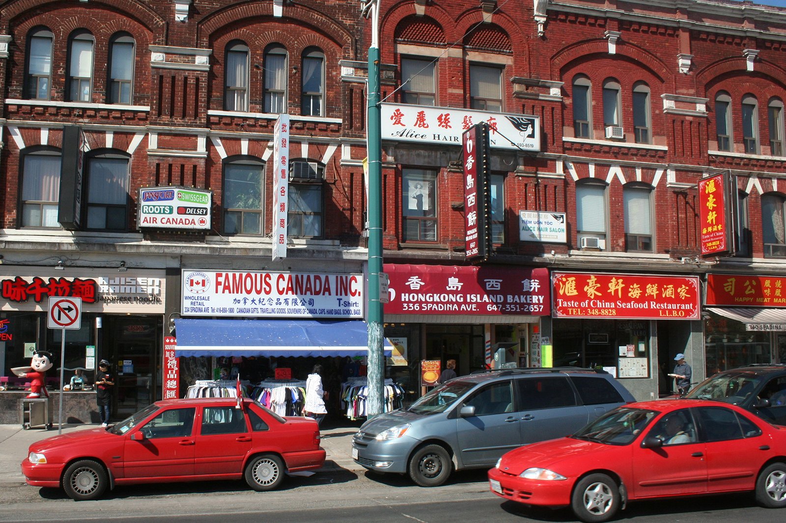 Queen Street in Downtown Toronto Preserves the Ornate Facades of