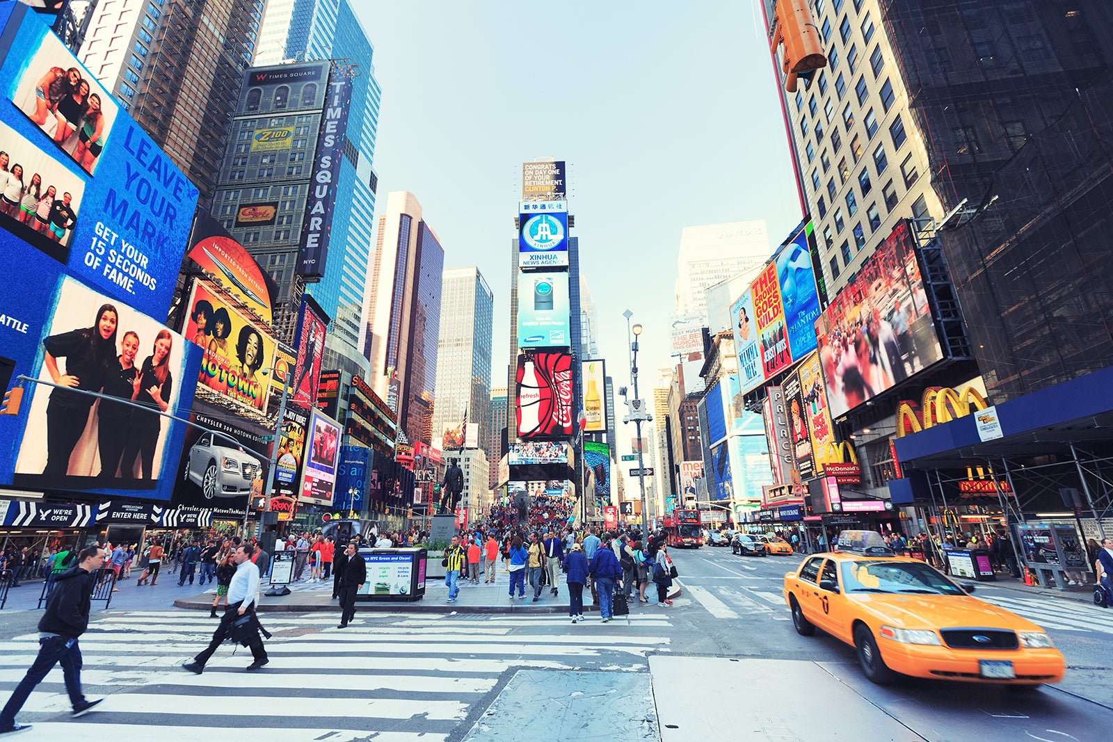 Times Square in New York - New York City's epicenter for Broadway