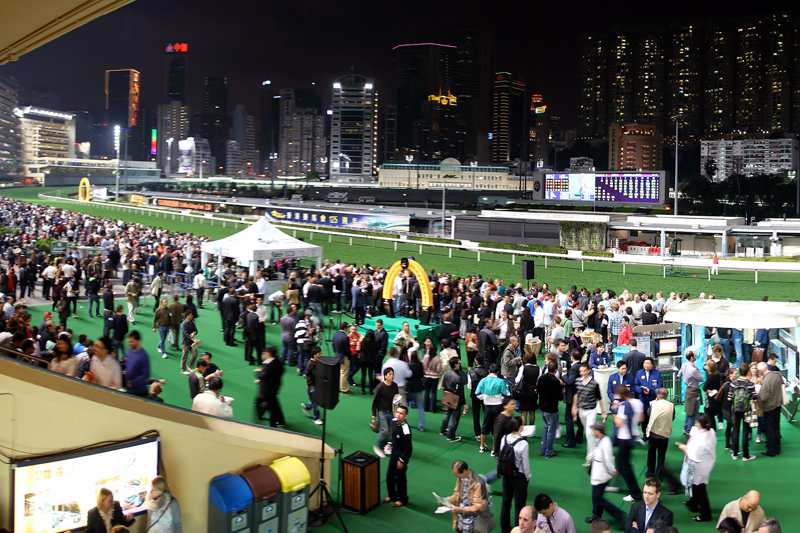 Happy Valley Racecourse Hong Kong Horseracing Track on Hong Kong