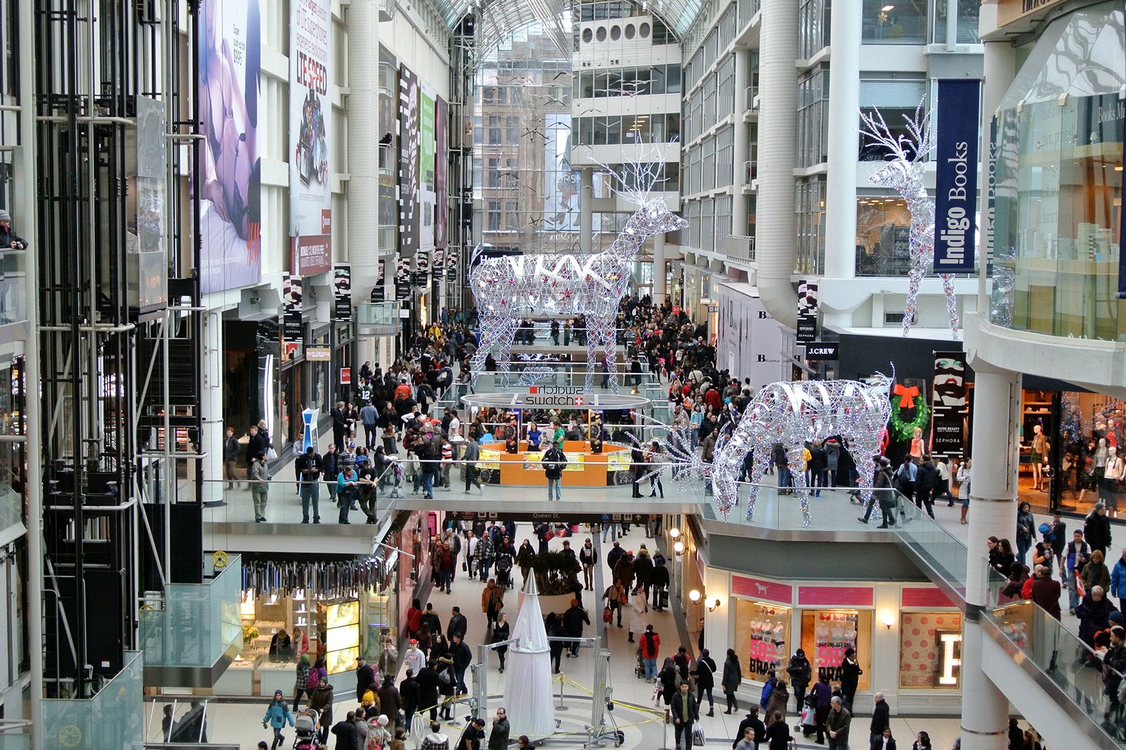 Toronto Eaton Centre is one of the best places to shop in Toronto