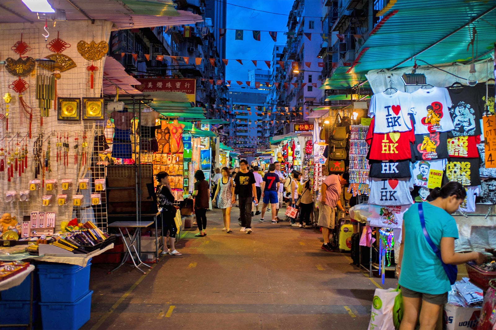 Canton Rd view of Mong Kok Market