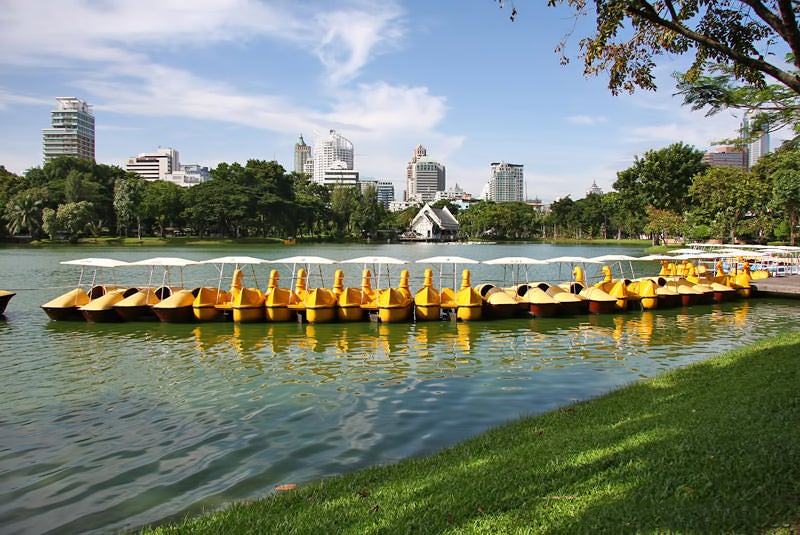 Lumpini Park In Bangkok A Beautiful Green Space In Central Bangkok