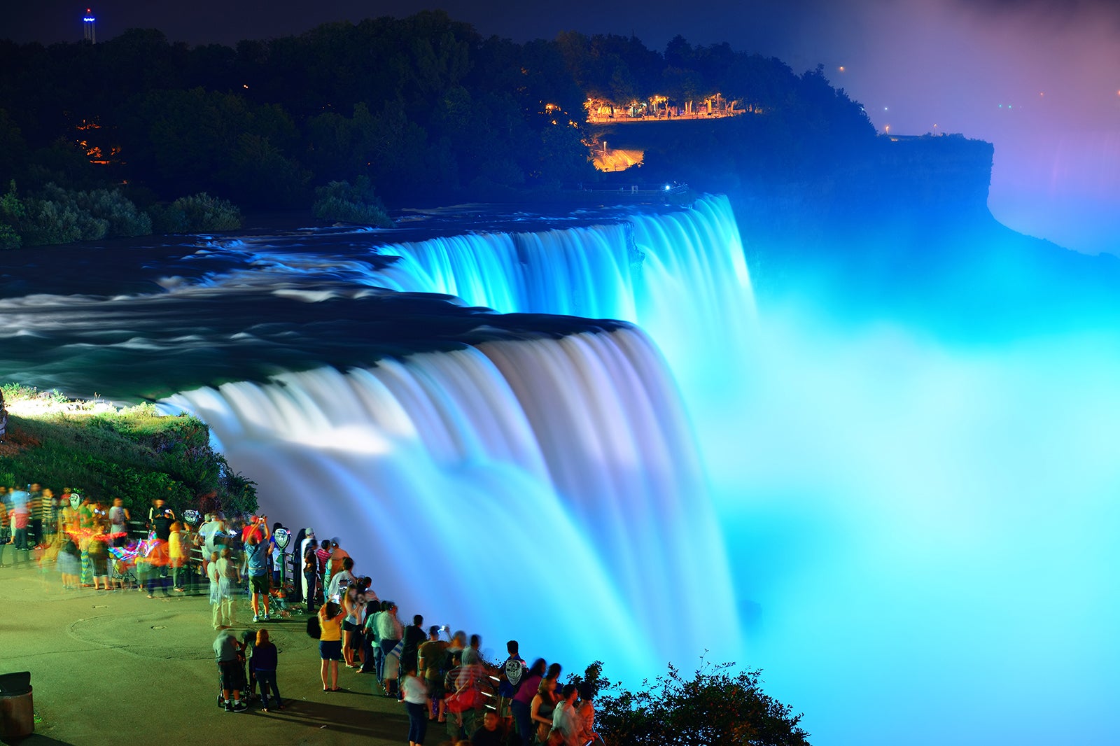 Niagara Falls in Ontario Raging Waterfalls on the Niagara River Go