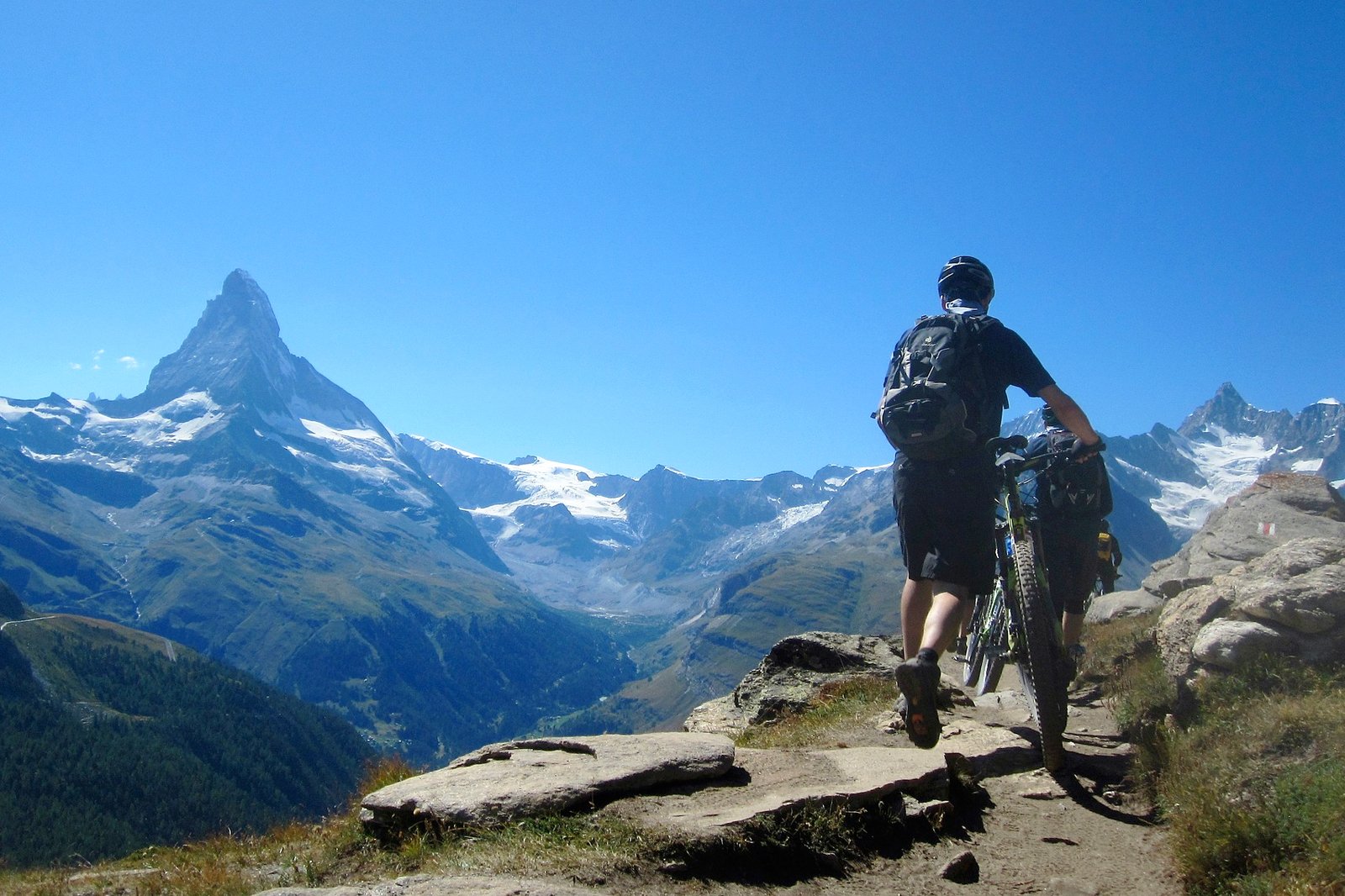 Real adventure. Matterhorn Bicycle Blue. Matterhorn German Bicycle.