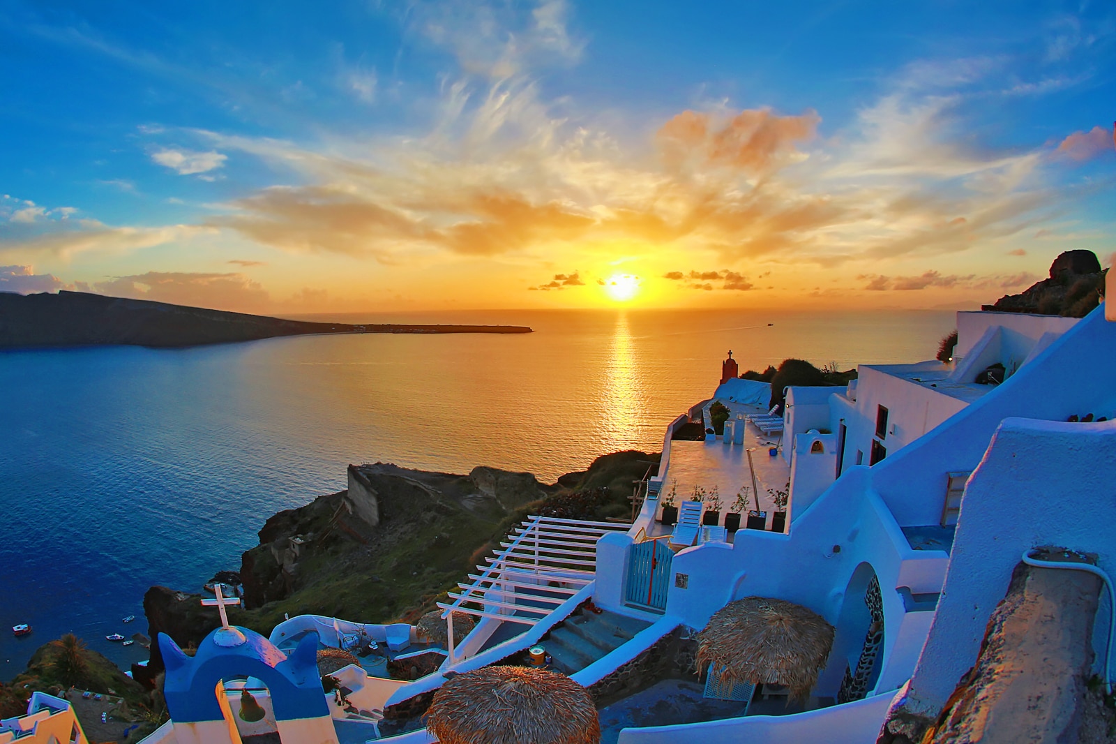 santorini sunset