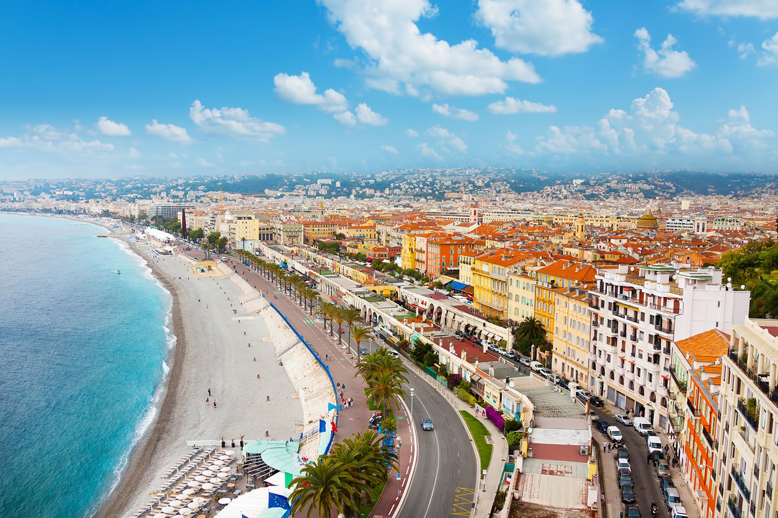 Nice France, Beautiful Mediterranean Sea