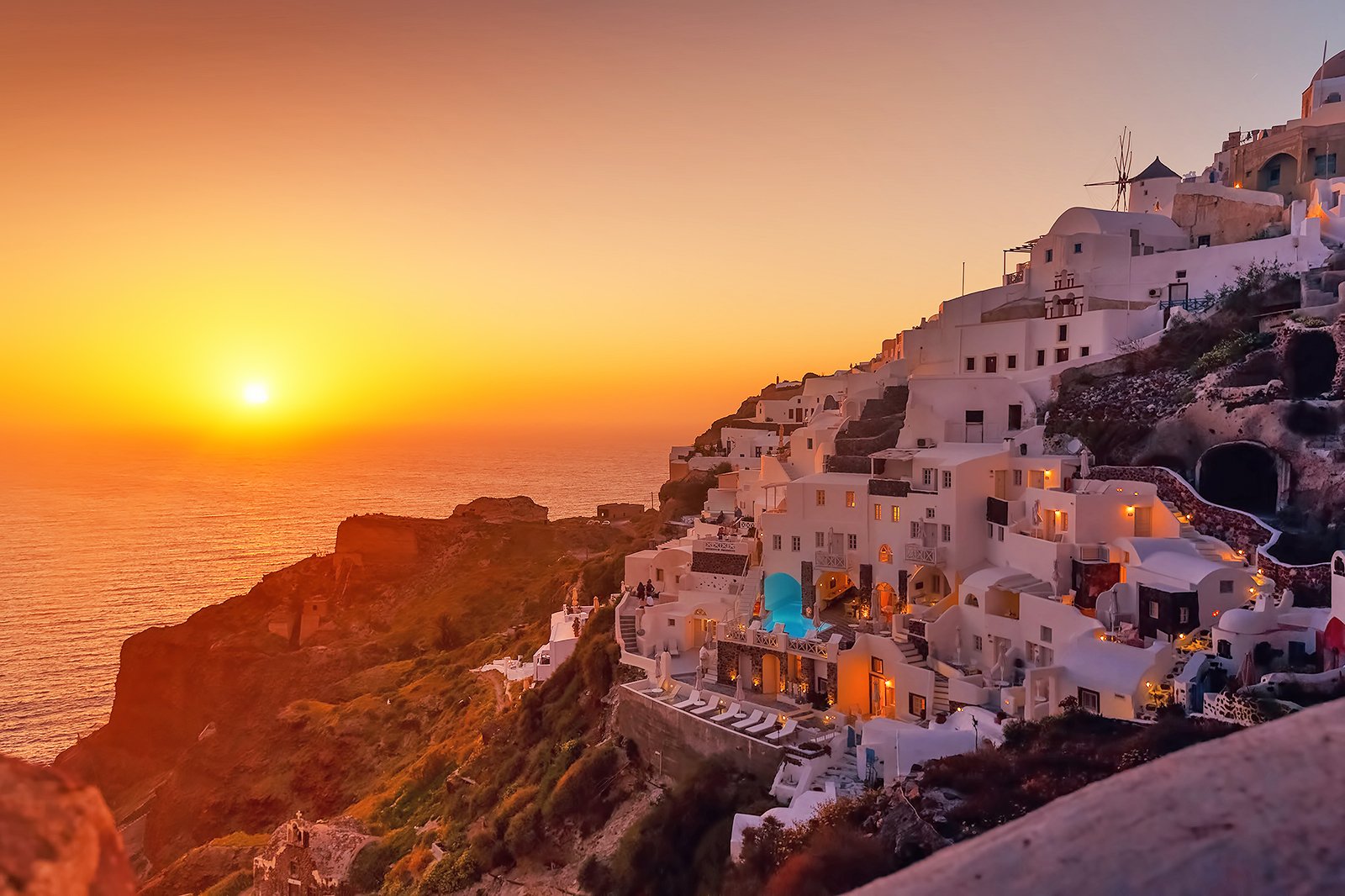 santorini sunset