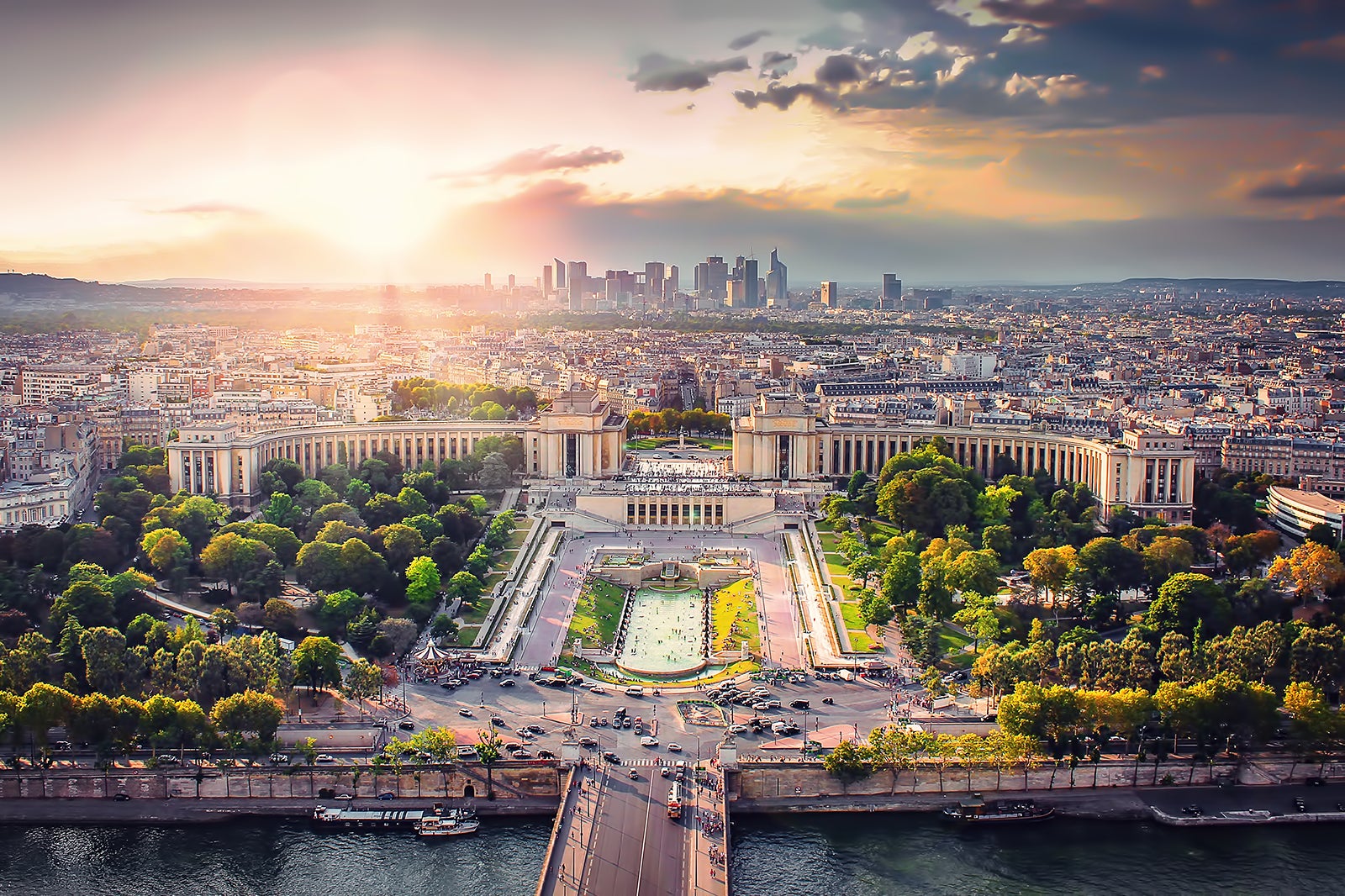 Top Observation Deck at Eiffel Tower, Paris, France