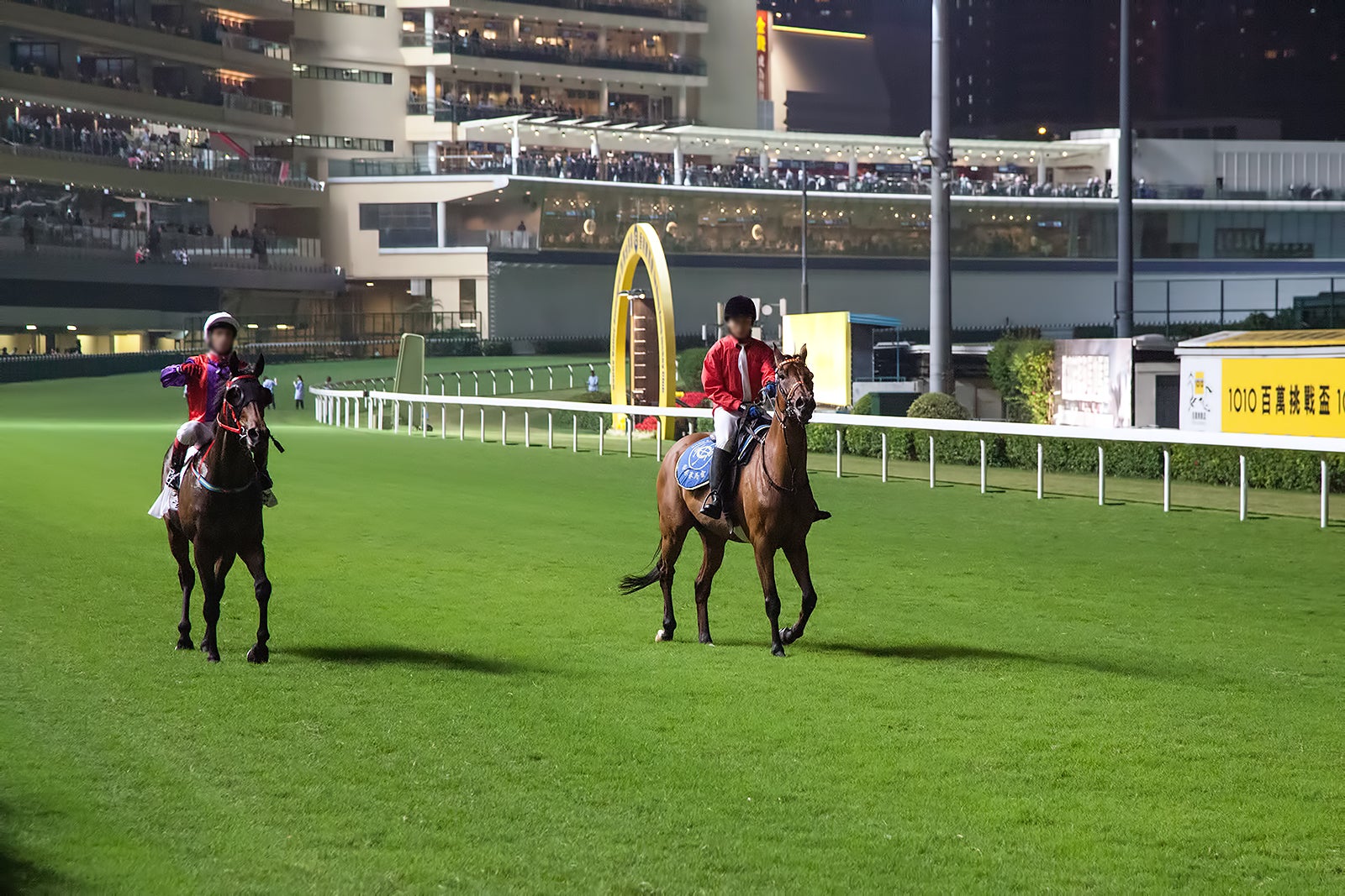 Happy Valley Racecourse Hong Kong Horseracing Track on Hong Kong