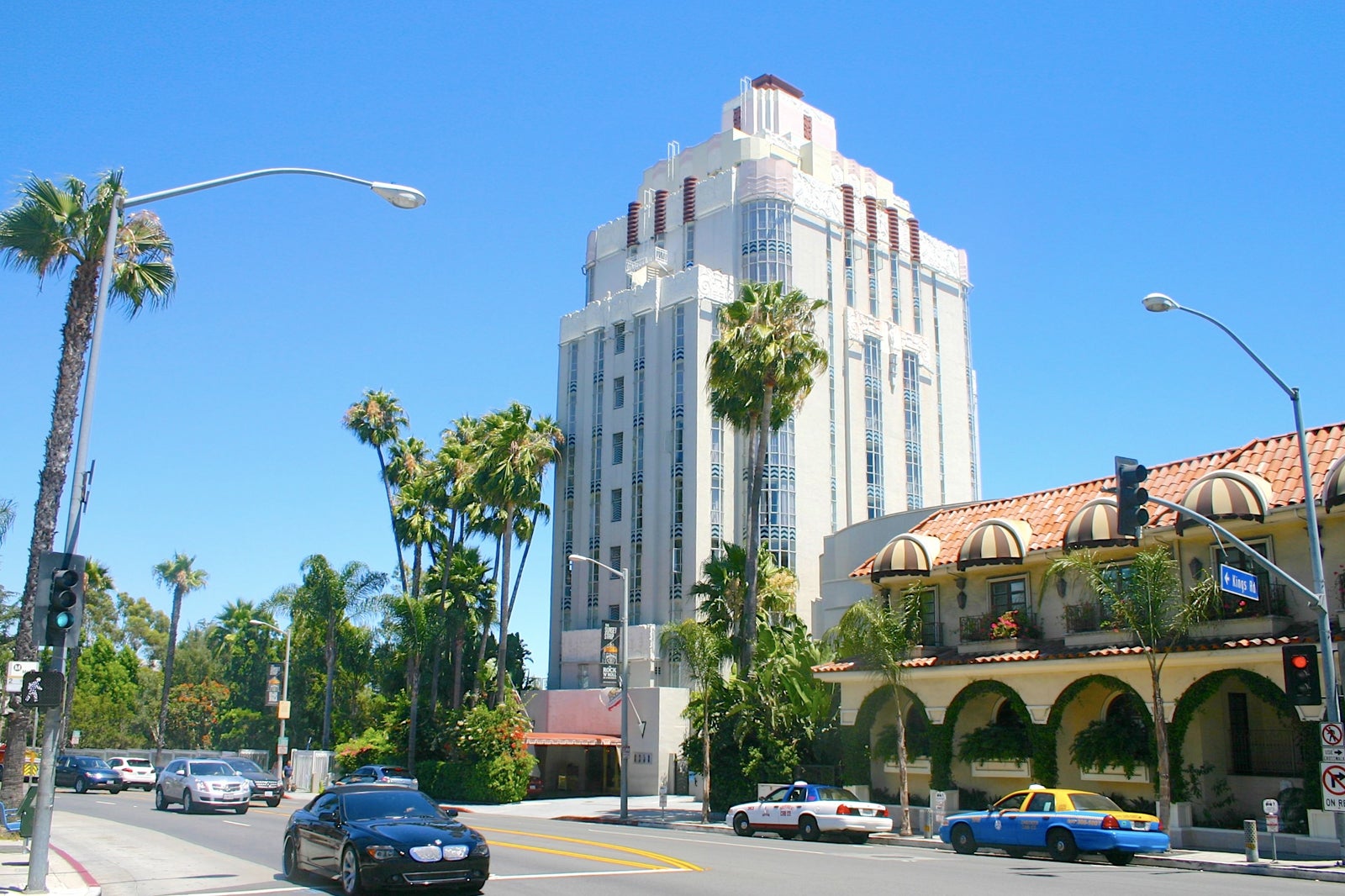 Hotel on Sunset Boulevard in Los Angeles