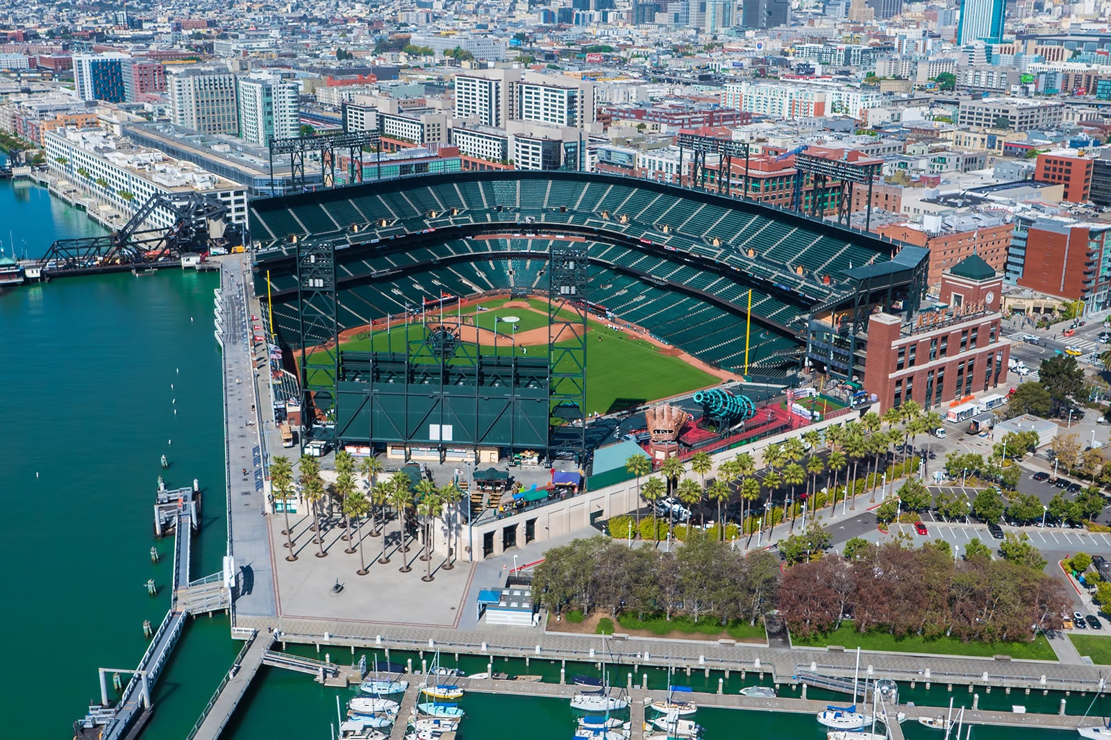 Oracle Park Baseball Stadium Print, San Francisco Giants Baseball