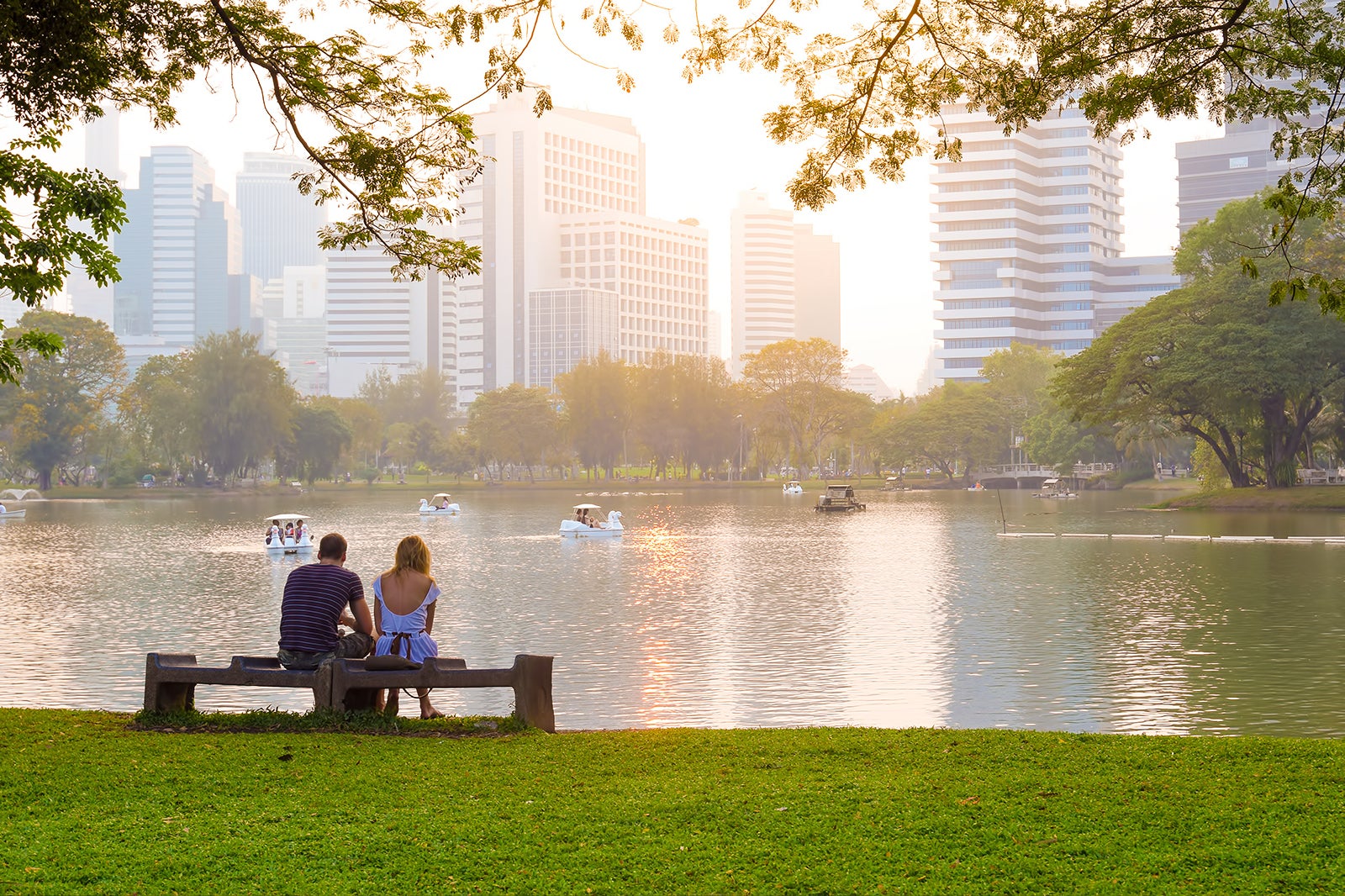 Lumpini Park In Bangkok A Beautiful Green Space In Central Bangkok