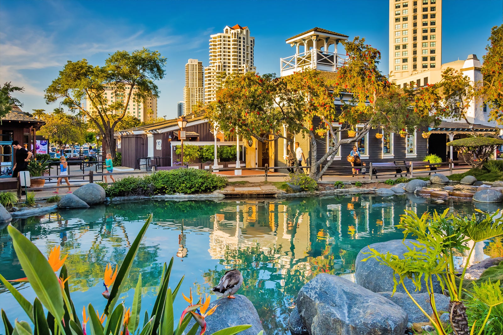 Seaport Village Is A Waterfront Stretch Of Shops In Southern