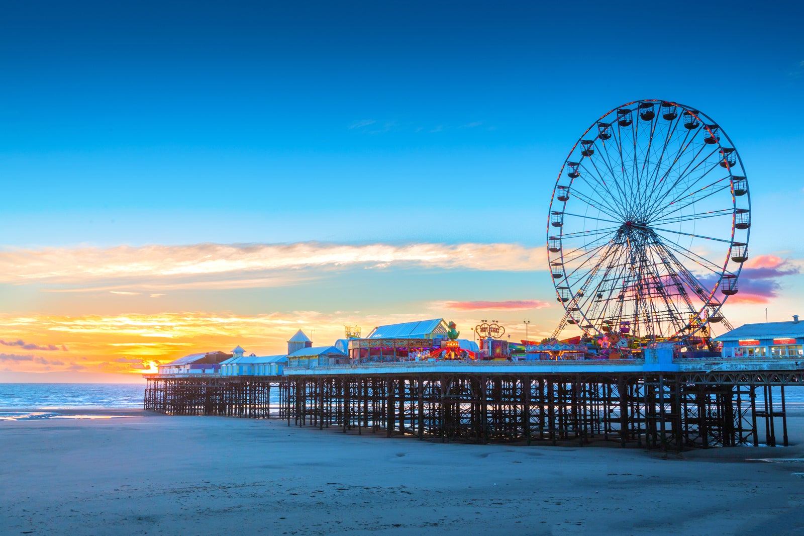 Blackpools Piers Iconic Seaside Attractions For Fun Games And