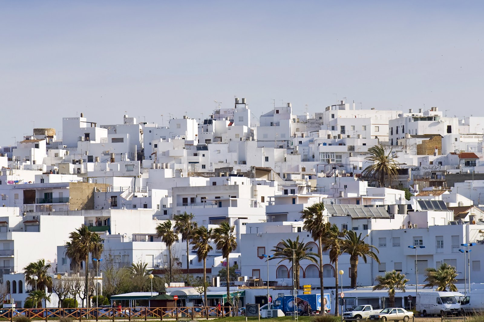 Conil de la Frontera on the Costa de la Luz, is a seaside resort on the  Atlantic coast in Cadiz province, Andalucia, with stunning white sand  beaches